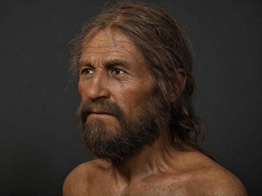 Ötzi the Iceman reconstruction